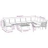 12 Piece Patio Lounge Set with Cushions Solid Acacia Wood