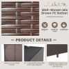 133 Gallon Outdoor Wicker Storage Box with Zippered Liner