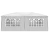 3 x 6m Four Windows Practical Waterproof Folding Tent White