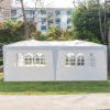 3 x 6m Four Windows Practical Waterproof Folding Tent White