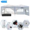 3 x 6m Four Windows Practical Waterproof Folding Tent White