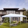 3 x 6m Four Windows Practical Waterproof Folding Tent White